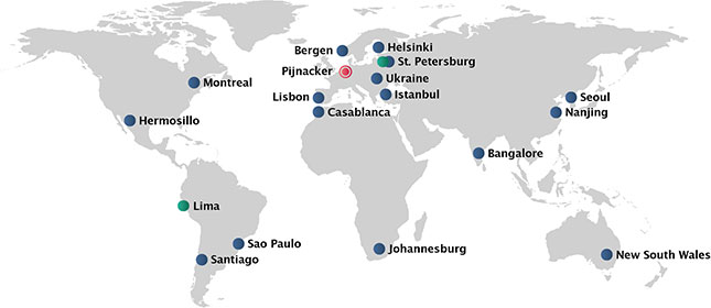 Distributors map